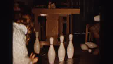Buffalo New York USA (1961): Young Woman Bowling In The Kitchen Before Bed