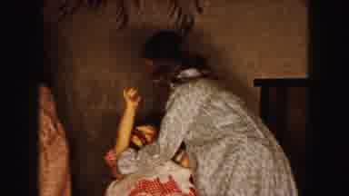 Buffalo New York USA (1961): Two Young Girls Happily Playing With Two Life Sized