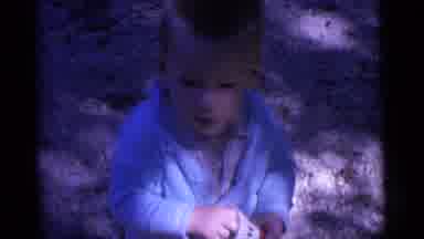 Camden New Jersey USA (1961): Little White Boy Holding A Tennis Birdie In His Left