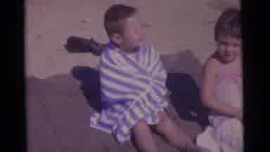 Camden New Jersey USA (1961): Kids Enjoying The Sand And Beach