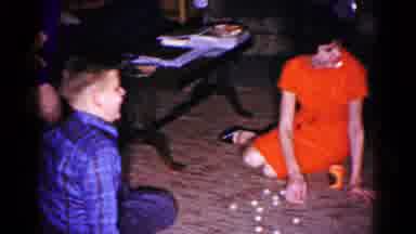 Hagerstown Maryland USA (1961): Footage Of Old Family Playing Games