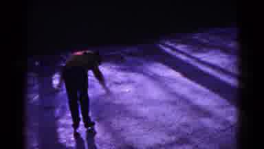 Hagerstown Maryland USA (1961): Family Holiday Enjoying Winter Ice Skating Mother