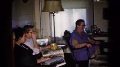 Hagerstown Maryland USA (1961): People In A Living Room Eating Nuts Reading