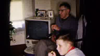 Hagerstown Maryland USA (1961): Family Sitting Around Their Living Room Discussing