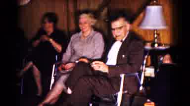 Hagerstown Maryland USA (1961): Old-Timers Sitting Talking At A Party