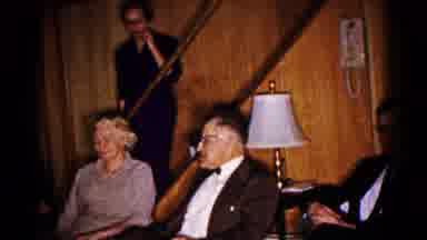 Hagerstown Maryland USA (1961): Old Group Of People Get Together At Someone's