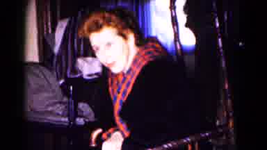 Hagerstown Maryland USA (1961): Old Old Lady In Red Scarf