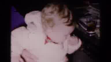 Hagerstown Maryland USA (1961): Baby Crying And Running Away From Parent While
