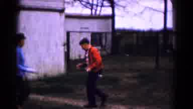 Hagerstown Maryland USA (1961): Backyard Baseball Game Of Catch And Running To