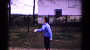 Hagerstown Maryland USA (1961): Romantic Couple Playing Ball Together