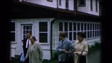 Hagerstown Maryland USA (1961): Women Men Ladies Adults Walking Street White House