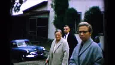 Hagerstown Maryland USA (1961): Old Video Of People Walking In A Drive Near Old