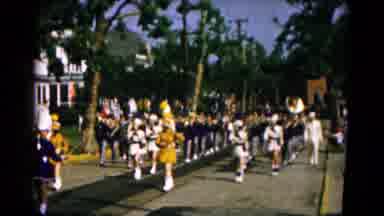 Hagerstown Maryland USA (1961): Marching Band In A Parade