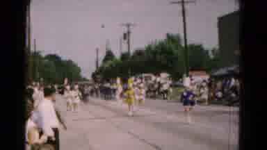 Hagerstown Maryland USA (1961): Parade With Drum Majorettes Leading A Marching
