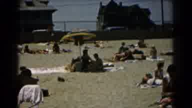 Hagerstown Maryland USA (1961): People Relaxing And Enjoying On Beach