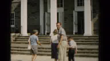 Hagerstown Maryland USA (1961): A Father Mother And A Young Boy Held By The Hand