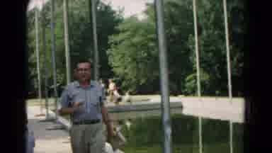 Hagerstown Maryland USA (1961): Dad And Son Walking Up On The Little Brother While