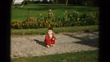 Hagerstown Maryland USA (1961): A Little Baby Outside With Their Parents