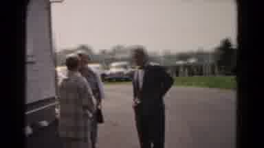 Hagerstown Maryland USA (1961): Group Of People Walking In Parking Lot