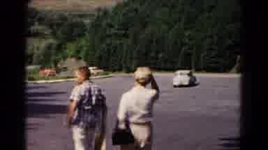 Hagerstown Maryland USA (1961): The Couple Were Going Somewhere To The Car For