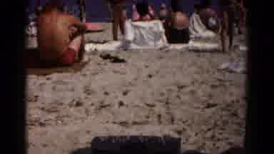 Hagerstown Maryland USA (1961): People Enjoying The Sand Sun And Beach