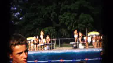 Hagerstown Maryland USA (1961): Vintage Video Swimming Pool Children Horses Summer