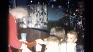 Catskill New York US (1962): Children Happily Helping To Decorate For Christmas By