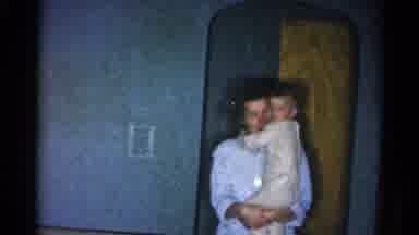 Catskill New York US (1962): A Family Decorate The Christmas Tree They Are