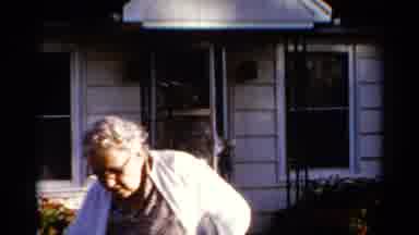 Catskill New York US (1962): Two Women Walking Out Of House On An Errand Run