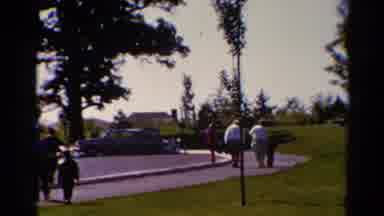 Catskill New York US (1962): Vintage Video Of People Walking Along Sidewalk