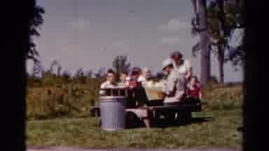 Catskill New York US (1962): Family Food Gathering Out In Nature