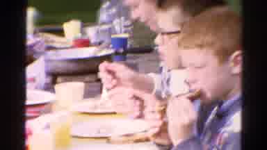 Catskill New York US (1962): Birthday Picnic Celebration In The Park