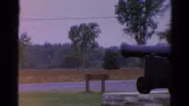 Catskill New York US (1962): Historical Cannon Stands On Rock-Based Platform In