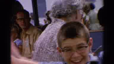 Catskill New York US-1962: Family Outing With Child Photobombing