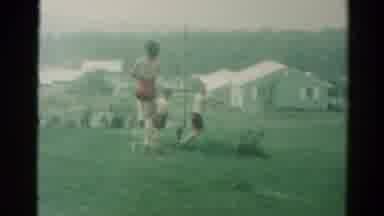CATSKILL NEW YORK US-1962: Children Playing In The Garden