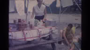 Catskill New York US (1962): Family Camping Picnic