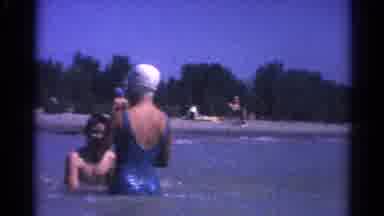 Catskill New York US (1962): Activities At The Beach