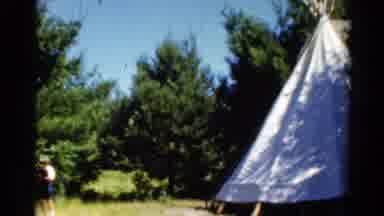 Catskill New York US (1962): The People Were Went To Vacation And They Build Tent