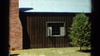 Catskill New York US (1962): View Of Brown Building And Trees On A Bright Sunny