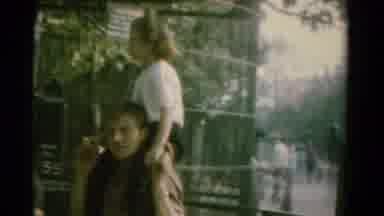 Catskill New York USA (1962): Old Family Film Of Dad With His Smiling Children At