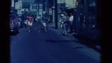 Catskill New York USA (1962): People Walk Across The Street In A Small City