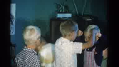 Catskill New York USA (1962): Children Playing A Game