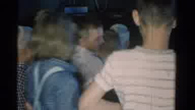 Catskill New York USA (1962): Kids At House Party Playing Ring Around The Rosy