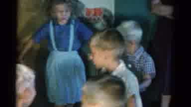 Catskill New York USA (1962): Several Small Children Hold Hands And Play Ring
