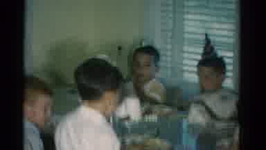 Catskill New York USA (1962): Celebration Of A Little Boys Birthday With Friends