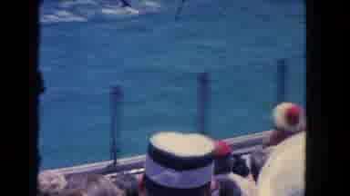 Los Angeles California USA (1962): A Speed Boat Is Moving Fast Through The Waters