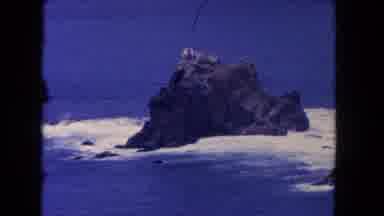 Los Angeles California USA (1962): Rocky Waters In The Deep Blue Sea Off The Gulf