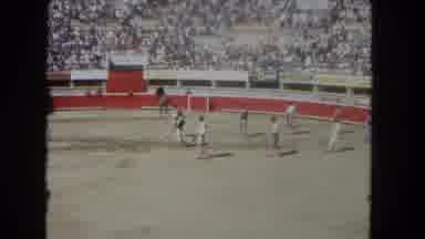 Los Angeles California USA (1962): Riding Horses In An Arena