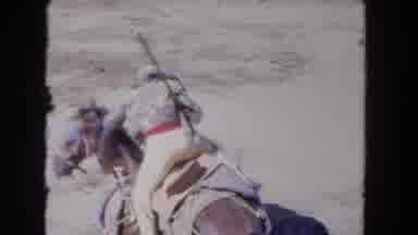 Los Angeles California USA (1962): He Rides On That Horse And Pierces The Cow