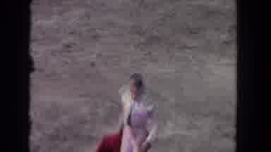 Los Angeles California USA (1962): Spanish Bull Taming At A Rodeo Is Cruel And